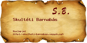 Skultéti Barnabás névjegykártya